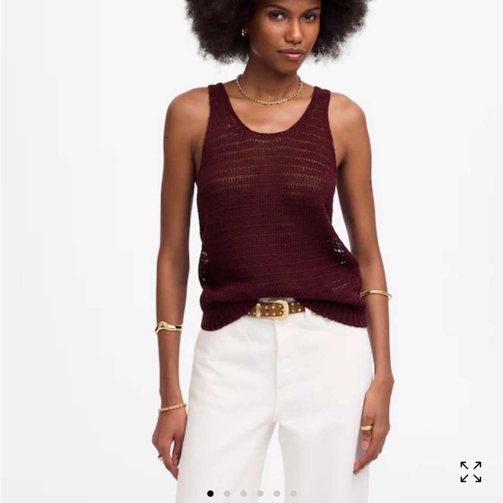 Madewell linen sweater tank